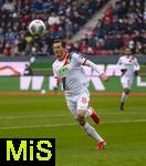 31.01.2026, Fussball 1. Bundesliga 2025/2026, 20.Spieltag, FC Augsburg - FC St. Pauli, in der WWK-Arena Augsburg. Michael Gregoritsch (Augsburg) am Ball 