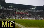 31.01.2026, Fussball 1. Bundesliga 2025/2026, 20.Spieltag, FC Augsburg - FC St. Pauli, in der WWK-Arena Augsburg. Fanchoreografie der Augsburger beim Einlauf der Mannschaften.