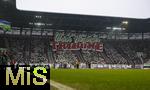 31.01.2026, Fussball 1. Bundesliga 2025/2026, 20.Spieltag, FC Augsburg - FC St. Pauli, in der WWK-Arena Augsburg. Fanchoreografie der Augsburger beim Einlauf der Mannschaften.