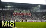 31.01.2026, Fussball 1. Bundesliga 2025/2026, 20.Spieltag, FC Augsburg - FC St. Pauli, in der WWK-Arena Augsburg. Fanchoreografie der Augsburger beim Einlauf der Mannschaften.