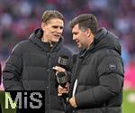 08.02.2026, Fussball Bundesliga 2025/2026, 21.Spieltag, FC Bayern München - TSG 1899 Hoffenheim, in der Allianz-Arena München,   v.l. Sportdirektor Christoph Freund (Bayern München) und Geschäftsführer-Sport Andreas Schicker (TSG 1899 Hoffenheim) 


