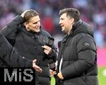 08.02.2026, Fussball Bundesliga 2025/2026, 21.Spieltag, FC Bayern München - TSG 1899 Hoffenheim, in der Allianz-Arena München,   v.l. Sportdirektor Christoph Freund (Bayern München) und Geschäftsführer-Sport Andreas Schicker (TSG 1899 Hoffenheim) 



