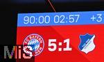 08.02.2026, Fussball Bundesliga 2025/2026, 21.Spieltag, FC Bayern München - TSG 1899 Hoffenheim, in der Allianz-Arena München,   Nach 90 Minuten stehts 5:1


