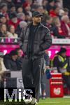 08.02.2026, Fussball Bundesliga 2025/2026, 21.Spieltag, FC Bayern München - TSG 1899 Hoffenheim, in der Allianz-Arena München,  Trainer Vincent Kompany (FC Bayern München) nachdenklich  