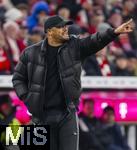 08.02.2026, Fussball Bundesliga 2025/2026, 21.Spieltag, FC Bayern München - TSG 1899 Hoffenheim, in der Allianz-Arena München,  Trainer Vincent Kompany (FC Bayern München) in Rage