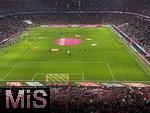 08.02.2026, Fussball Bundesliga 2025/2026, 21.Spieltag, FC Bayern München - TSG 1899 Hoffenheim, in der Allianz-Arena München,  Blick vom Oberrang aufs Spielfeld vor dem Spiel.