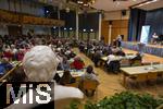 09.02.2026, Bad Wörishofen im Unterallgäu, Parteiveranstaltung zur Kommunalwahl 2026, Freie Wähler laden ein in den Kursaal. Zu Gast ist Hubert Aiwanger (Stellvertretender bayerischer Ministerpräsident, Staatsminister für Wirtschaft, Landesentwicklung und Energie, Bundes- und bayerischer Landesvorsitzender der Freien Wähler), vorne die Kneipp-Büste vom Bad Wörishofener Pfarrer Sebastian Kneipp 