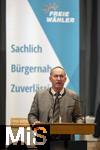 09.02.2026, Bad Wörishofen im Unterallgäu, Parteiveranstaltung zur Kommunalwahl 2026, Freie Wähler laden ein in den Kursaal. Zu Gast ist Hubert Aiwanger (Stellvertretender bayerischer Ministerpräsident, Staatsminister für Wirtschaft, Landesentwicklung und Energie, Bundes- und bayerischer Landesvorsitzender der Freien Wähler) hier am Rednerpult. 