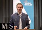 09.02.2026, Bad Wörishofen im Unterallgäu, Parteiveranstaltung zur Kommunalwahl 2026, Freie Wähler laden ein in den Kursaal. Landrat Alex Eder (Unterallgäu) hier am Rednerpult. 