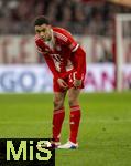 11.02.2026, Fussball DFB-Pokal 2025/2026, Viertelfinale, FC Bayern München - RB Leipzig, in der Allianz-Arena München. Jamal Musiala (Bayern München) nachdenklich 